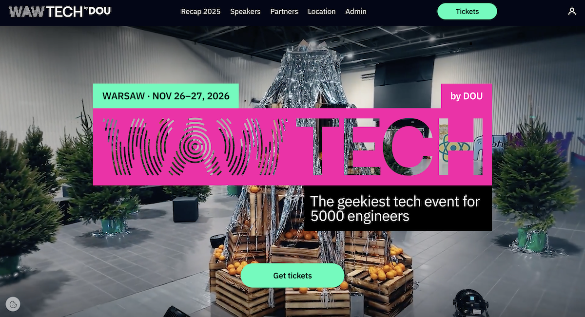 WAWTech by DOU event homepage